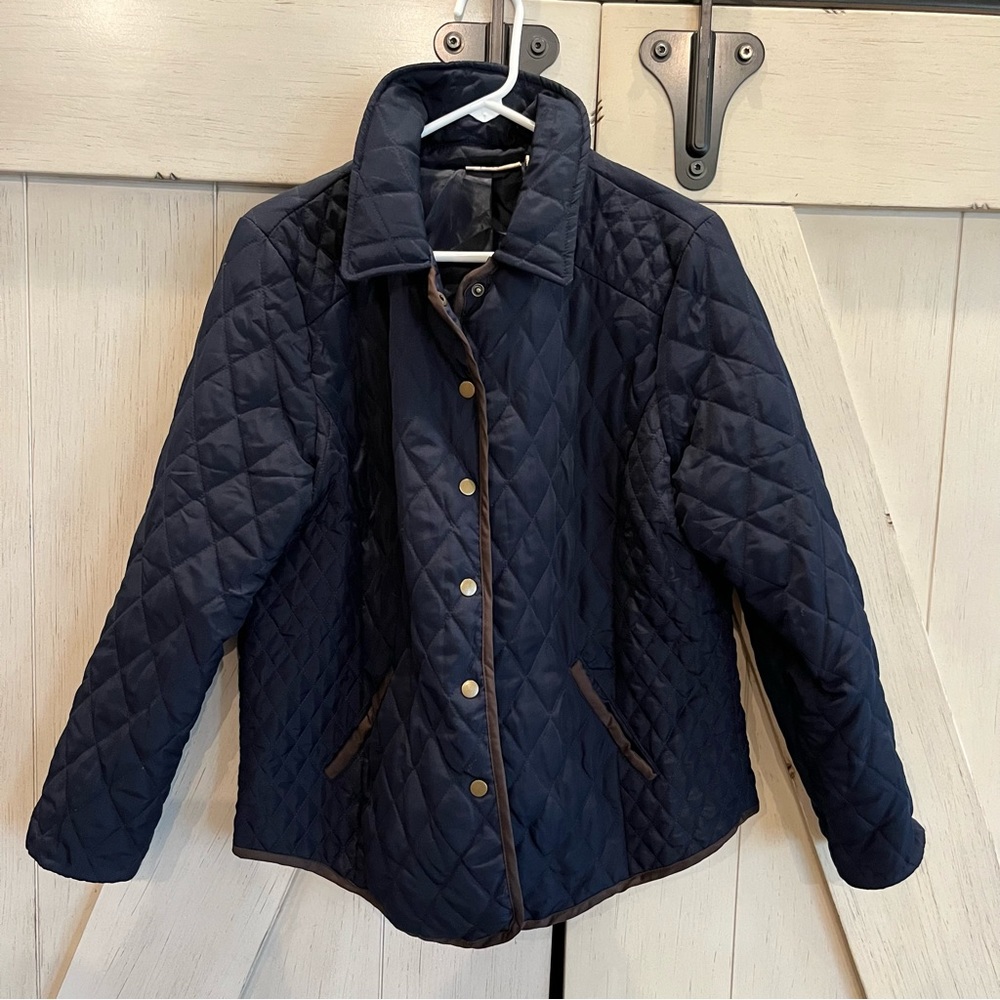 Fresh Jacket Size XL, Navy & Brown